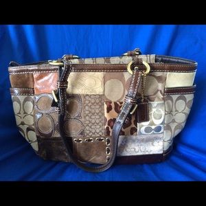 Coach patchwork handbag