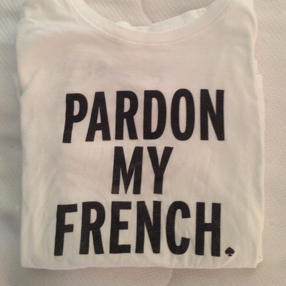 Kate Spade Pardon My French t-shirt