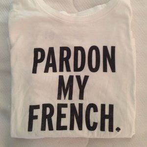 Kate Spade Pardon My French t-shirt