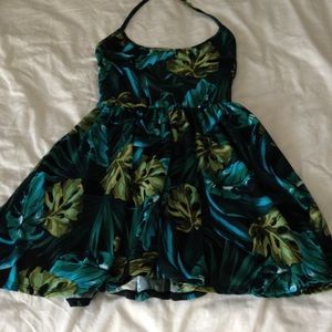 Jungle Leaf Figure Skater Dress