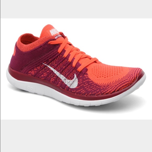 Nike pink and orange FLYKNIT