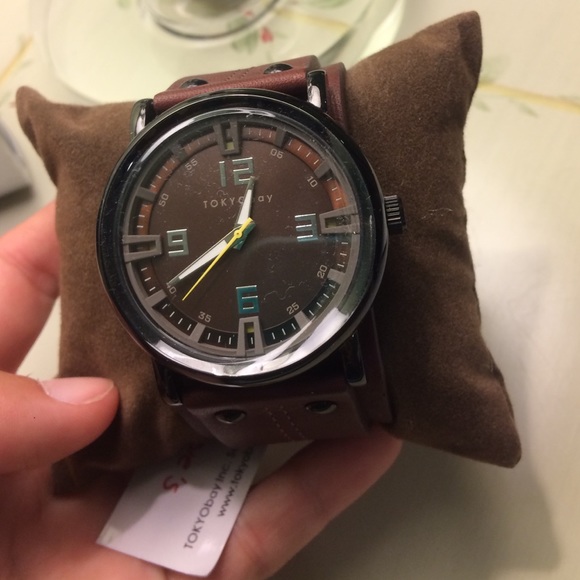 (G)Tokyobay thick leather watch