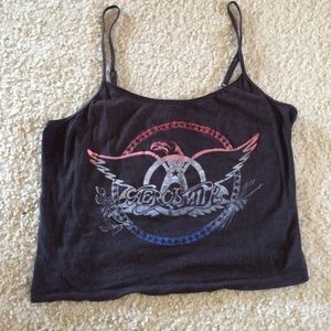 Aerosmith crop tank top