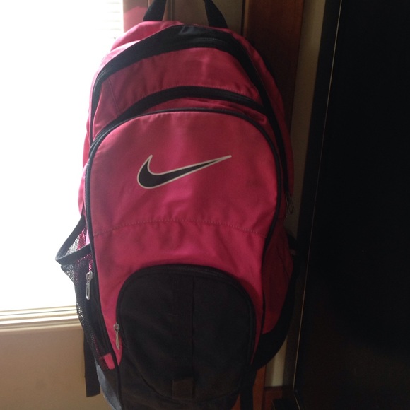 Pink Nike backpack