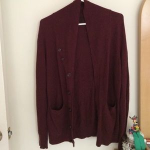 UO Maroon Burgundy Cardigan