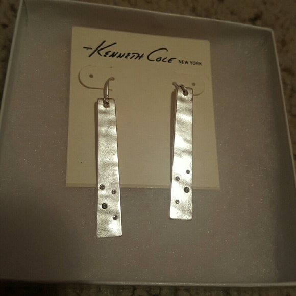 Kenneth cole silver earrings