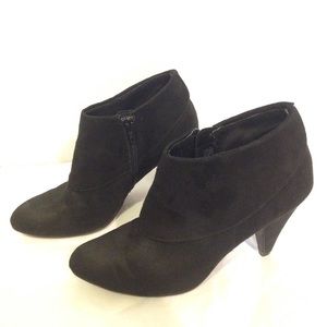 Offer away! Black Suede Booties