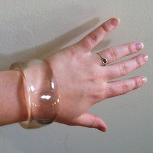 Clear acrylic bracelet