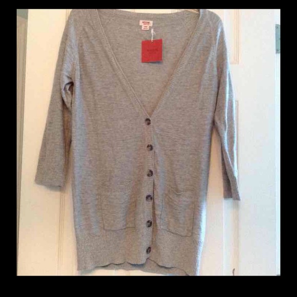 Gray boyfriend cardigan new