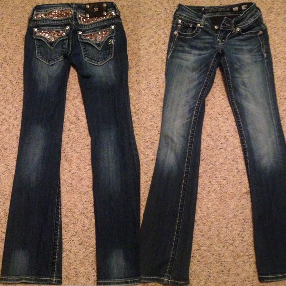 Gold sequined MissMe jeans