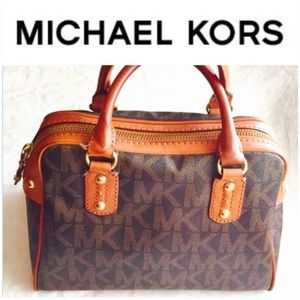 Authentic Michael Kors Logo Satchel Bag