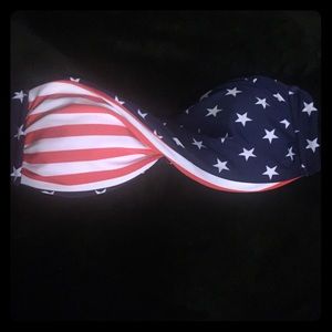 American Flag bikini top