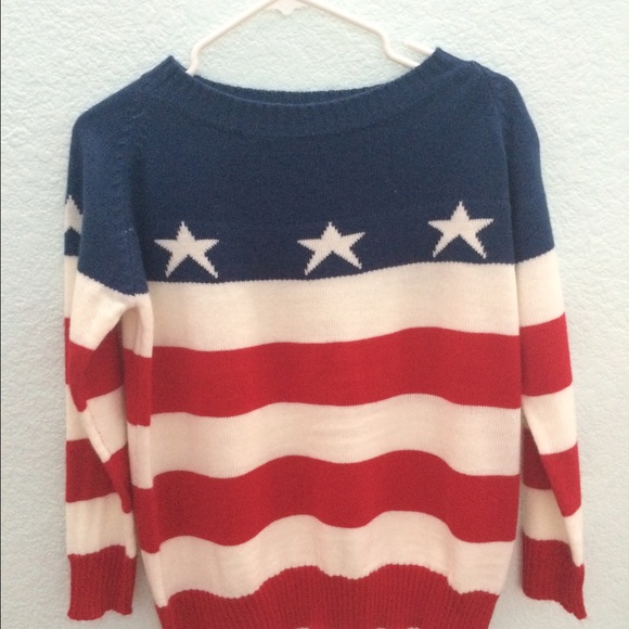 American flag sweater