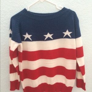 American flag sweater