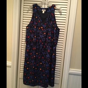 LOFT navy blue dress (size 14)