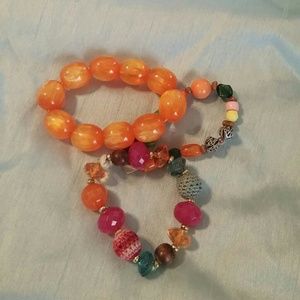 Colorful four- bracelet bundle