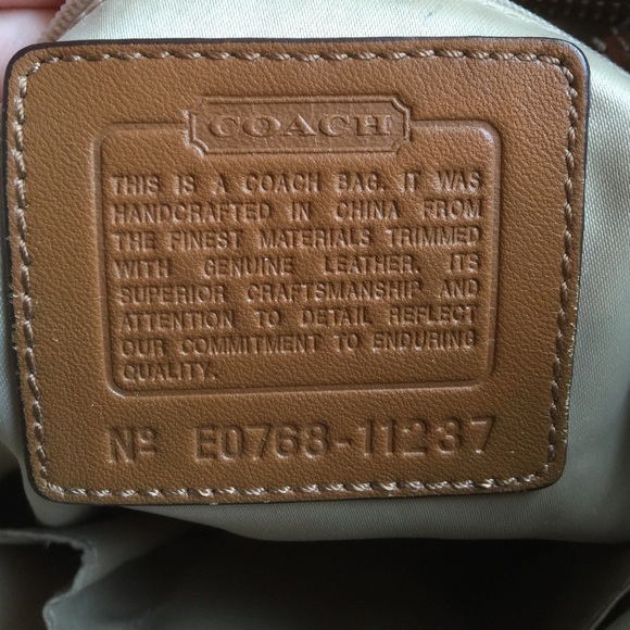 Authentic brown Coach purse. A little wear. - Picture 3 of 4