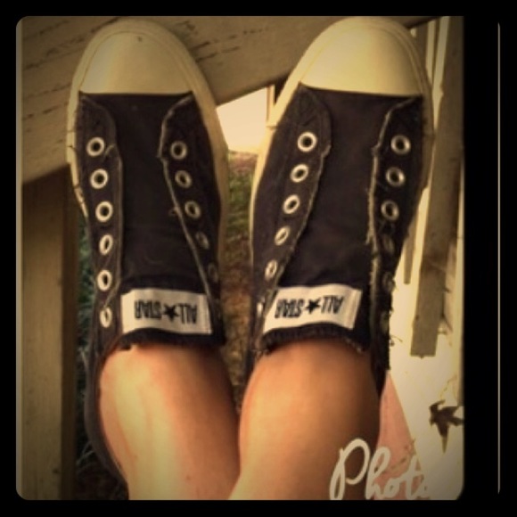 "Chucks" Blue slip-ons