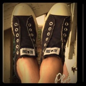 "Chucks" Blue slip-ons