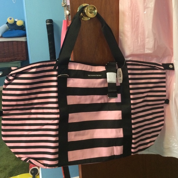 Victoria's Secret Handbags - NWT Victoria's Secret striped tote