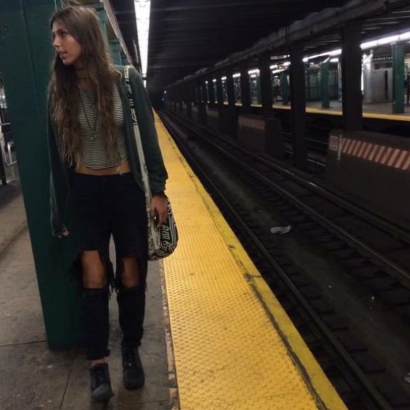 Brandy Melville long sleeve striped shirt