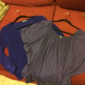 💕💕TWO Purple Blouses!!! Medium 💕💕