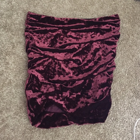 Velvet wrap skirt free people