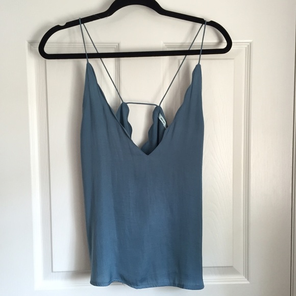 Urban Outfitters Tops - Urban Outfitters Scalloped Deep-V Tank
