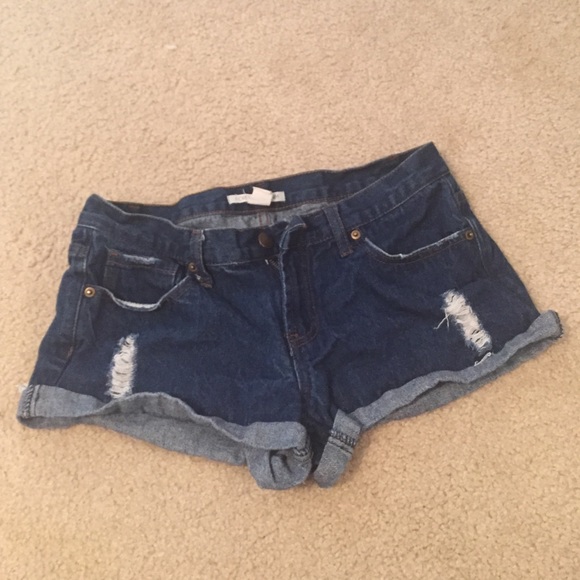 Denim shorts