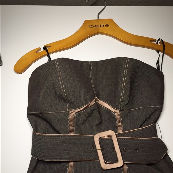 BEBE STRAPLESS dress