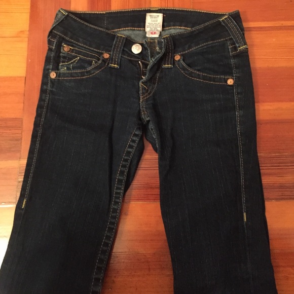 True Religion Dark wash Straight Cut Jeans