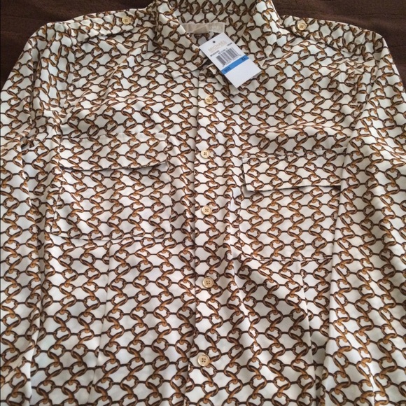 Michael Kors shirt chain print