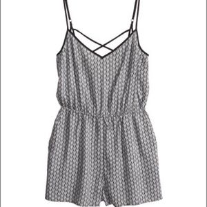 an adorable black and white romper!