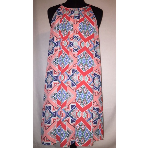 Francesca’s vibrant tribal print boho summer dress - Picture 1 of 3