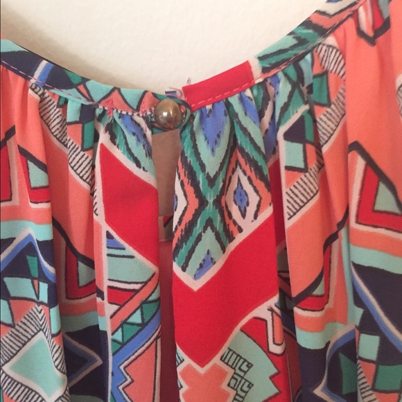 Francesca’s vibrant tribal print boho summer dress - Picture 2 of 3
