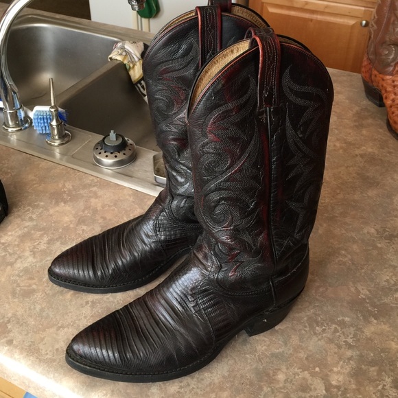 ⚡️SOLD⚡️ Dan post lizard cowboy boots! - Picture 1 of 4