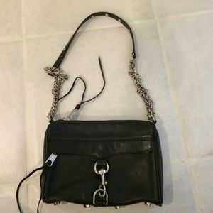 Rebecca minkoff satchel. Black with silver. Rebecca minkoff satchel. Black with silver.