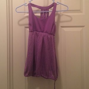 Small light purple workout tank