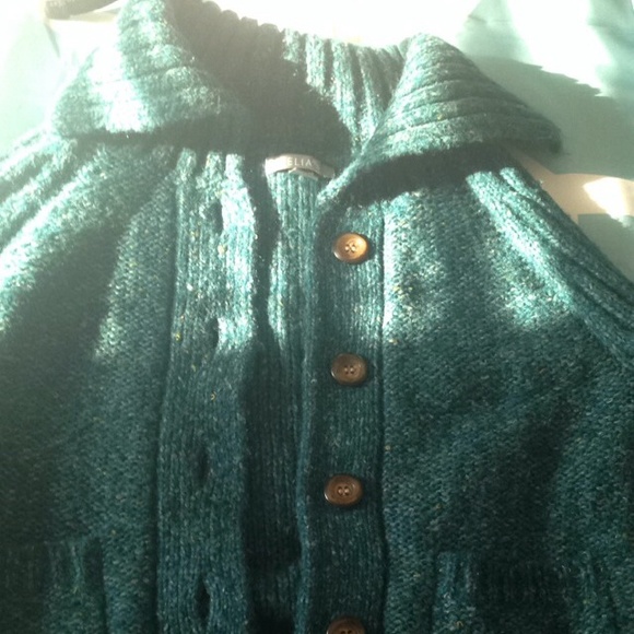 Delia's blue button up sweater