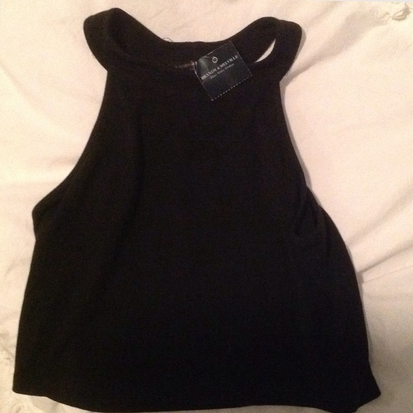 High neck crop top