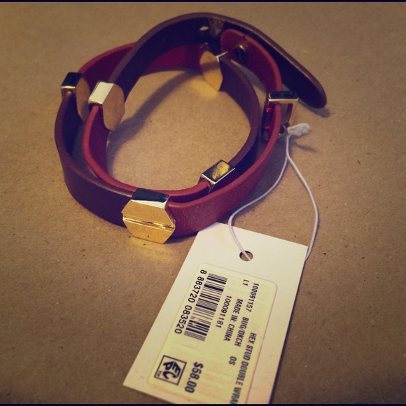 C wonder dark cherry/burgundy gold hex double wrap - Picture 1 of 2