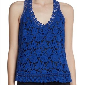 Madison Marcus Blue Lace Top