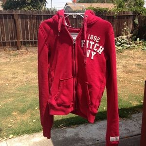 Red long sleeve sweater