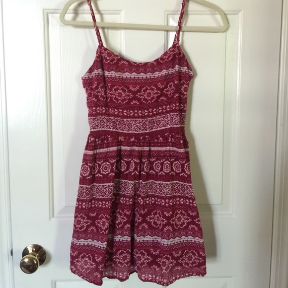 Red summer dress