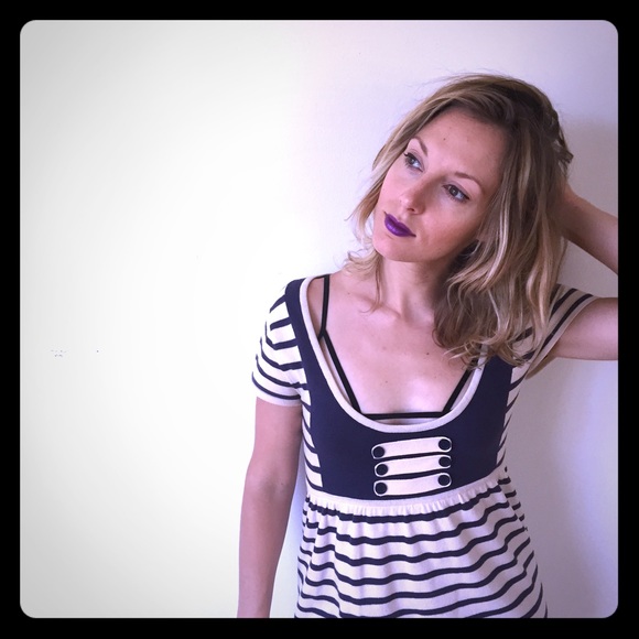 |Lux| Cotton Knit Striped Tunic CLOSET CLEANSE!
