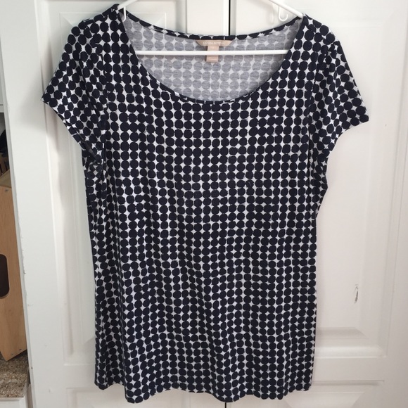 Short sleeve BR polka dot top