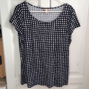 Short sleeve BR polka dot top