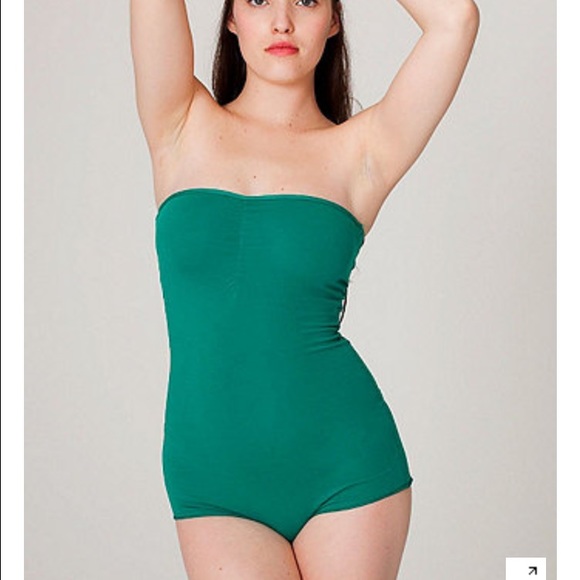 Cotton spandex jersey strapless bodysuit from AA