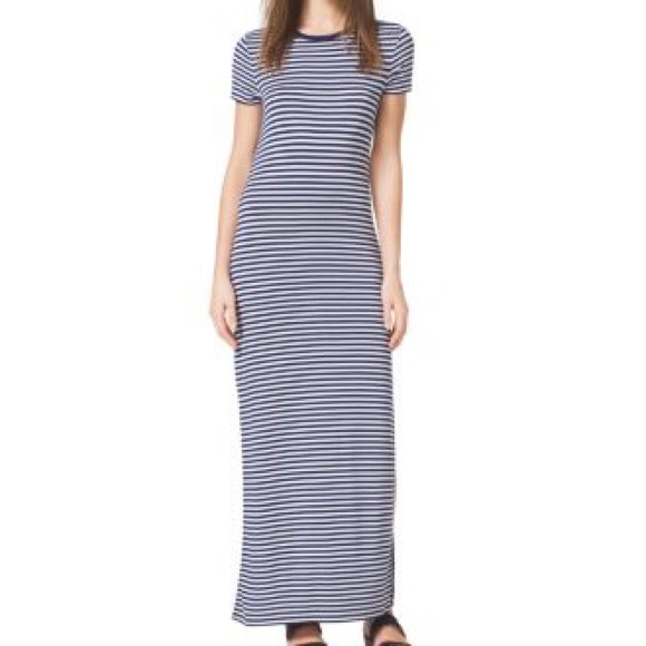 Michael Kors striped jersey maxi dress