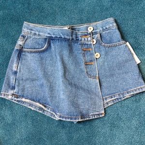 Denim skort